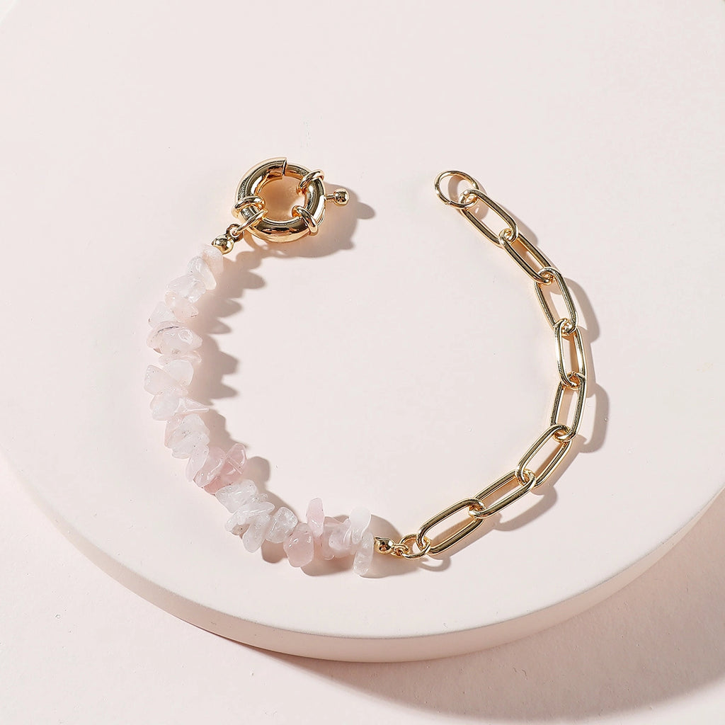 Crystal Accent Chain Bracelet, Pink, Blue or Purple — product image 02