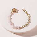 Crystal Accent Chain Bracelet, Pink, Blue or Purple — product image 02