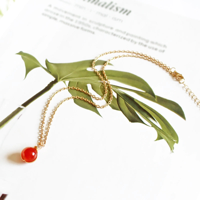 Crystal Orb Pendant Necklace, Multiple Stone Options — product image 05