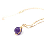 Crystal Orb Pendant Necklace, Multiple Stone Options — product image 06