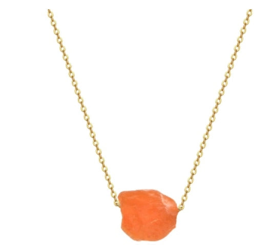 Crystal Point Pendant Necklace, Colorful & Carnelian Styles — product image 04