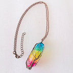 Crystal Point Pendant Necklace, Colorful & Carnelian Styles — product image 05