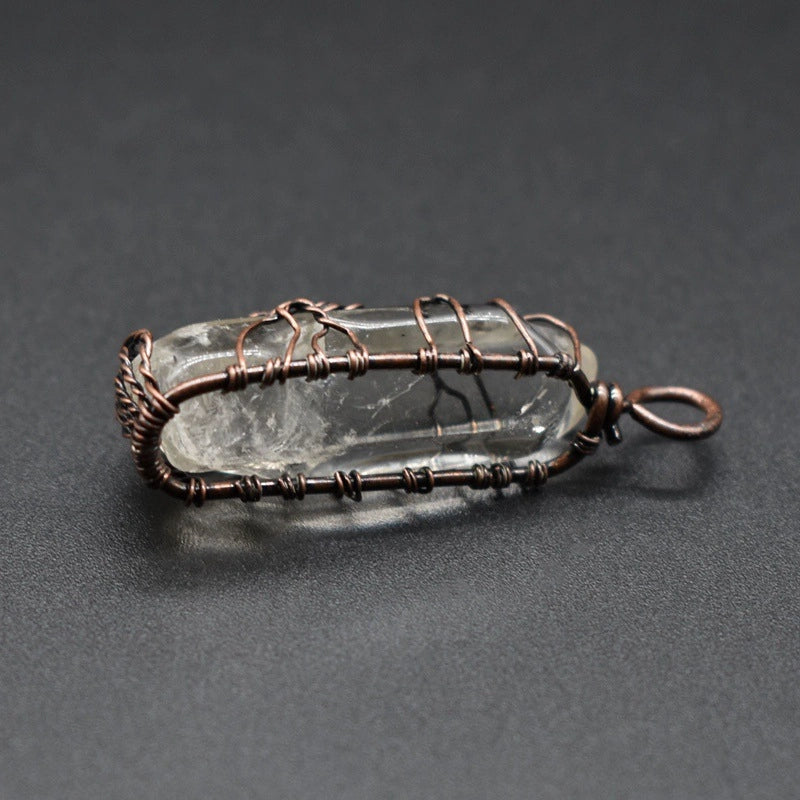 Crystal Point Pendant Necklace, Colorful & Carnelian Styles — product image 06