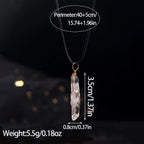 Freeform White Crystal Wire-Wrapped Necklace — product image 03