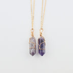 Geometric Crystal Point Necklace, Gold-Tone Chain — product image 01