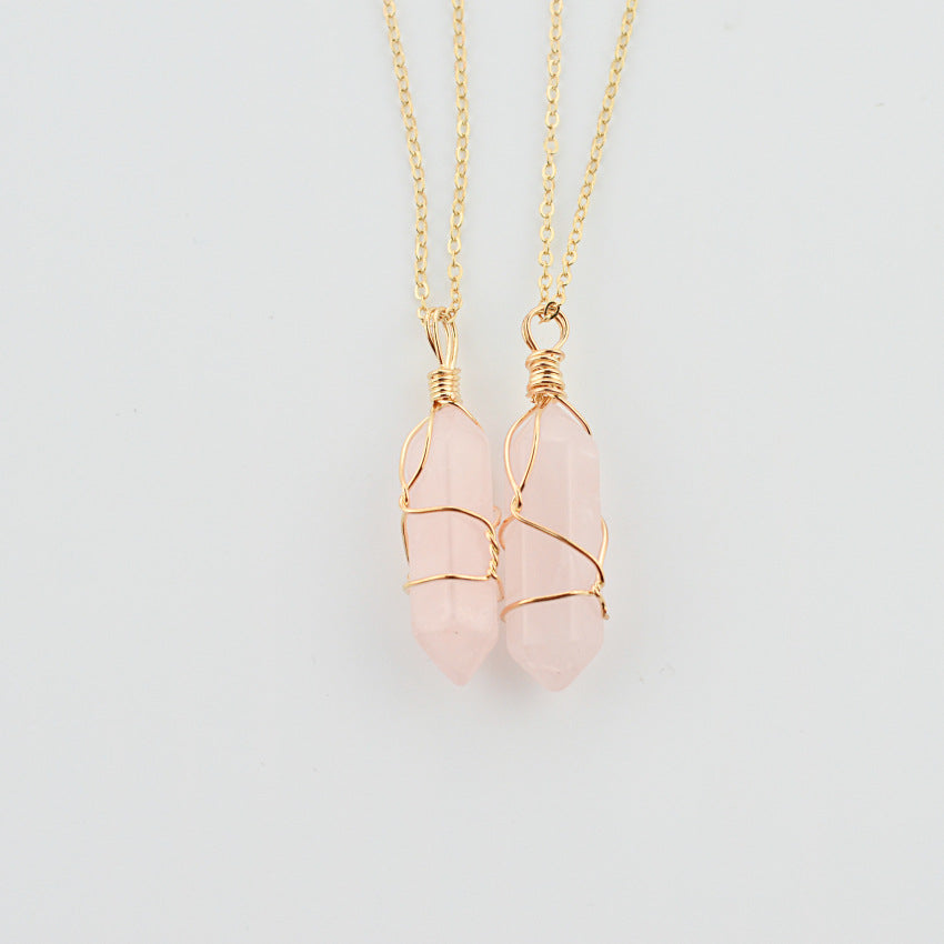 Geometric Crystal Point Necklace, Gold-Tone Chain — product image 02