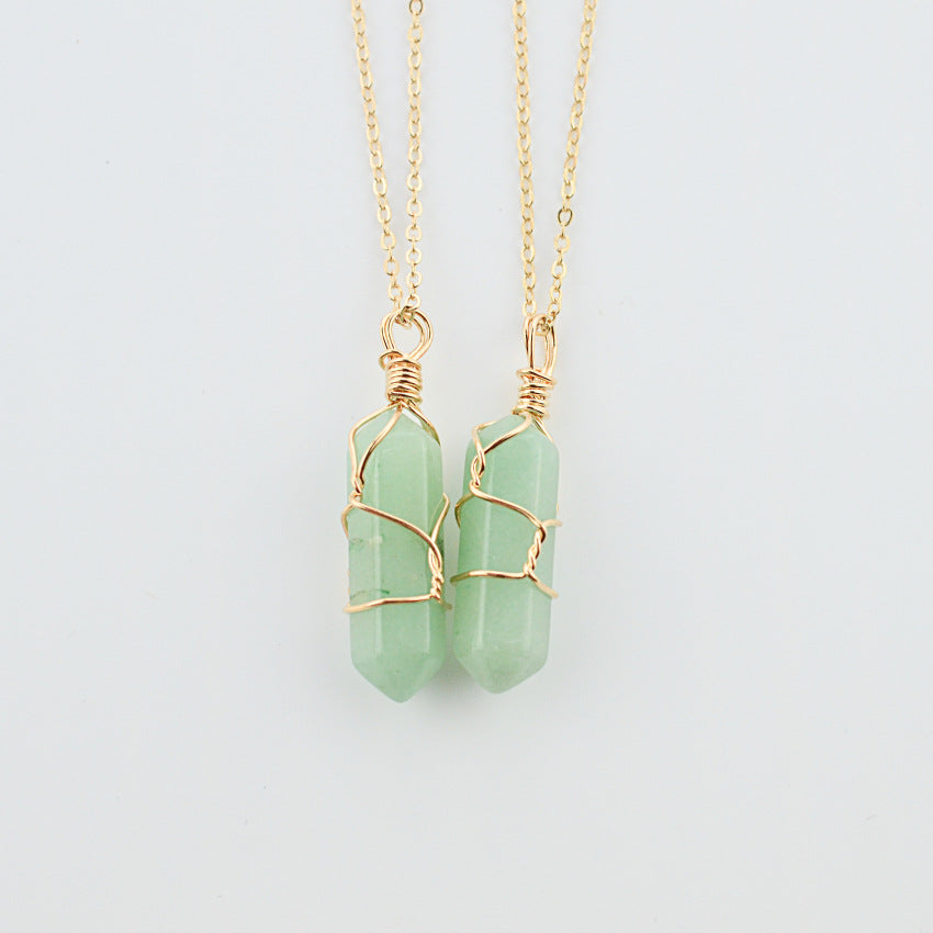 Geometric Crystal Point Necklace, Gold-Tone Chain — product image 04