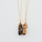 Geometric Crystal Point Necklace, Gold-Tone Chain — product image 05