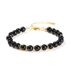 Natural Stone Bead Bracelet, 6mm Round Beads — product image 02