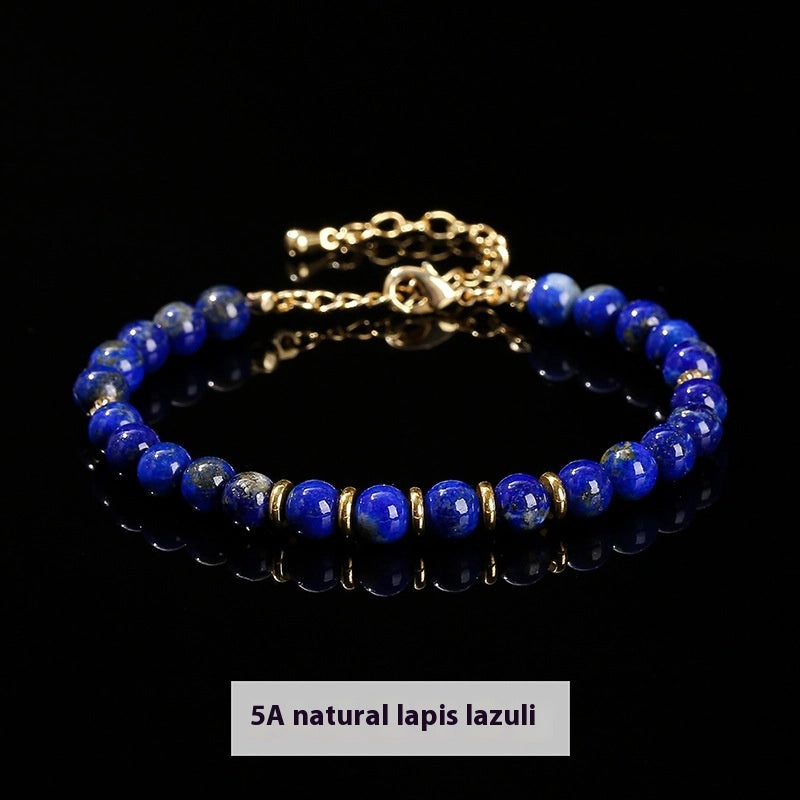 Natural Stone Bead Bracelet, 6mm Round Beads — product image 08