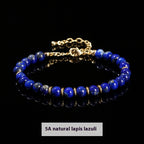 Natural Stone Bead Bracelet, 6mm Round Beads — product image 08