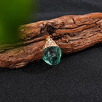 Water-Drop Fluorite Pendant Necklace, Gold-Tone Finish — product image 01