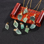 Water-Drop Fluorite Pendant Necklace, Gold-Tone Finish — product image 03
